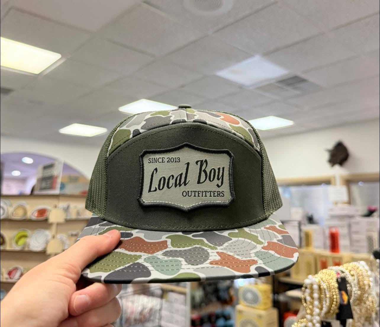 Olde Patch 7 Panel Hat, Forest Camo