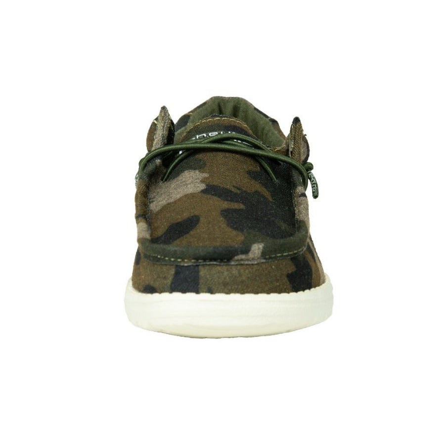 Hey Dude Wally Youth Linen Camo