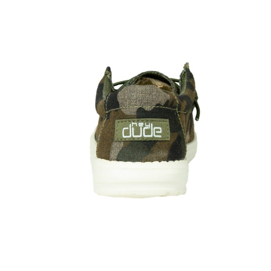 Hey Dude Wally Youth Linen Camo