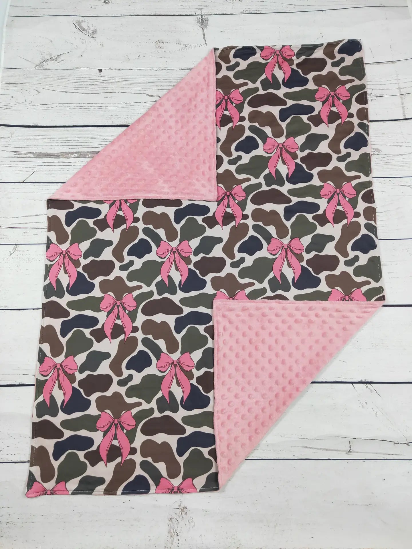 Baby Girl Bow Printed Blanket