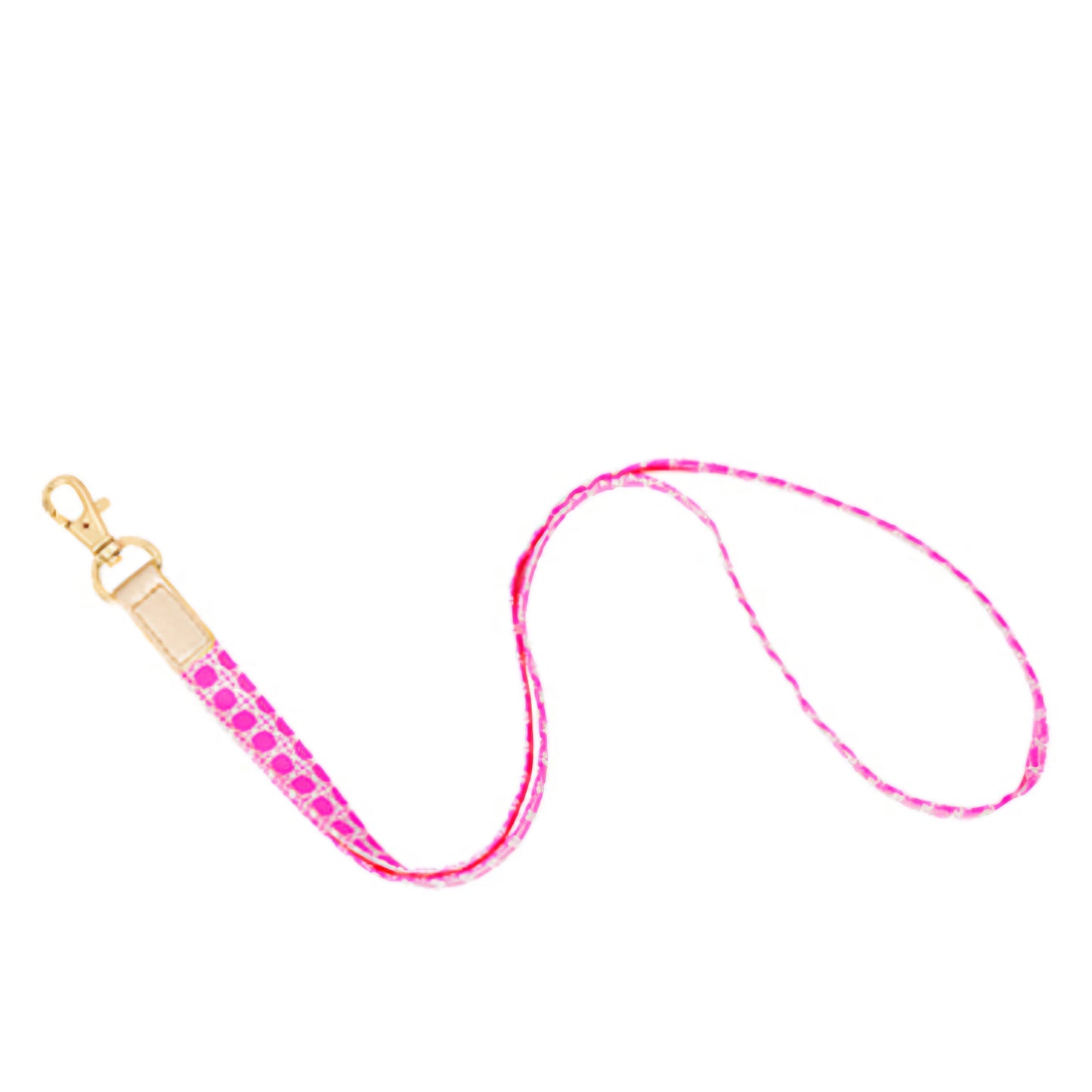Lanyard Keychain, Havana Pink Caning