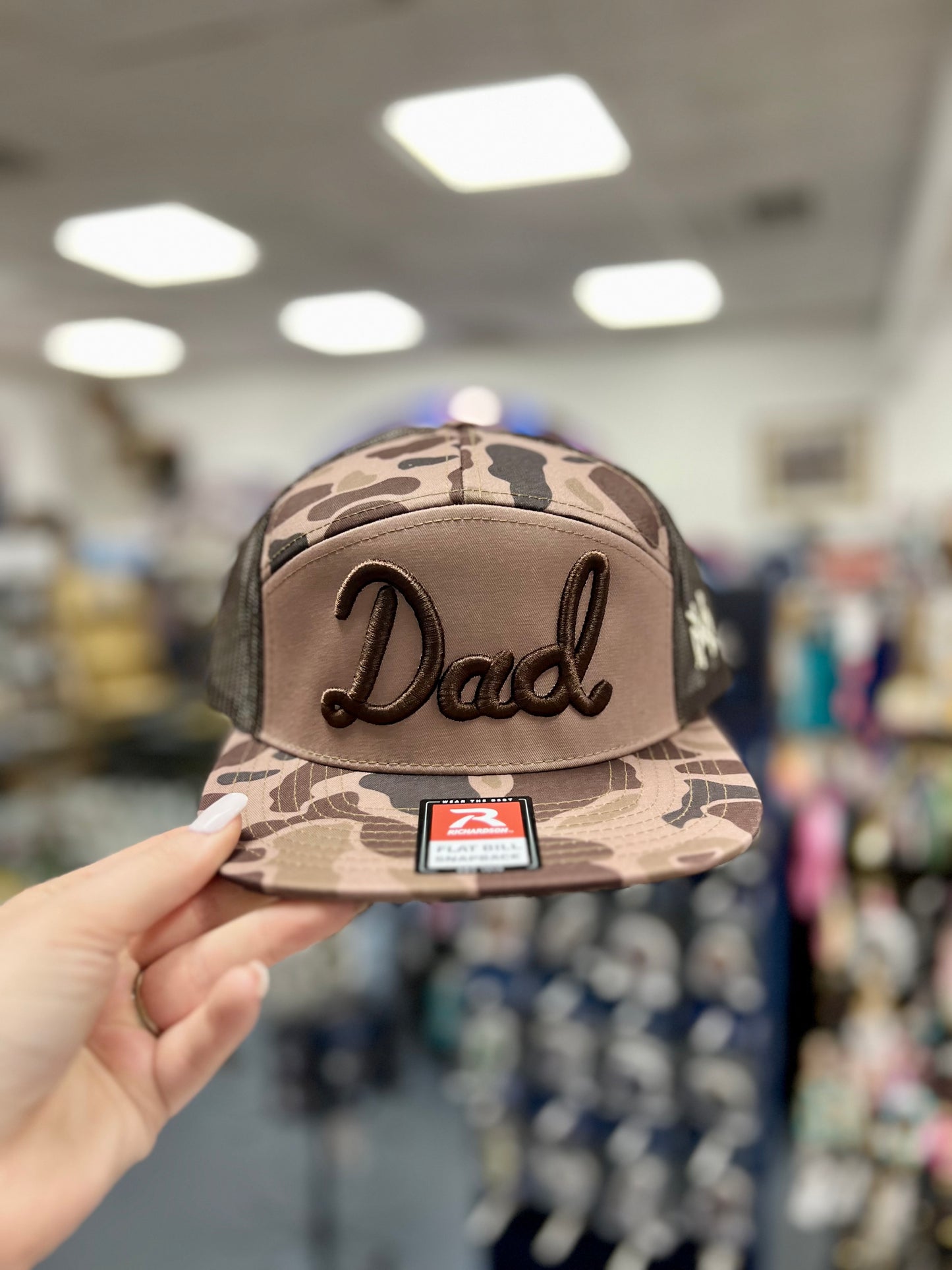 Dad 7 Panel Duck Camo/Brown/Duck Camo