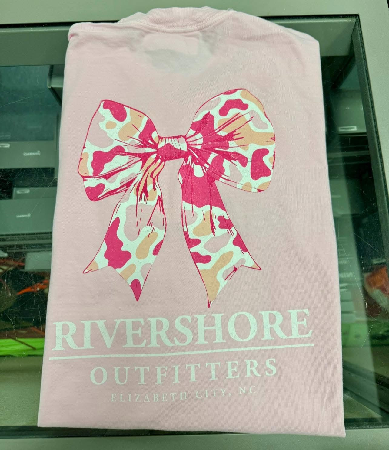 RSO Pink Camo Bow Short Sleeve, Blossom