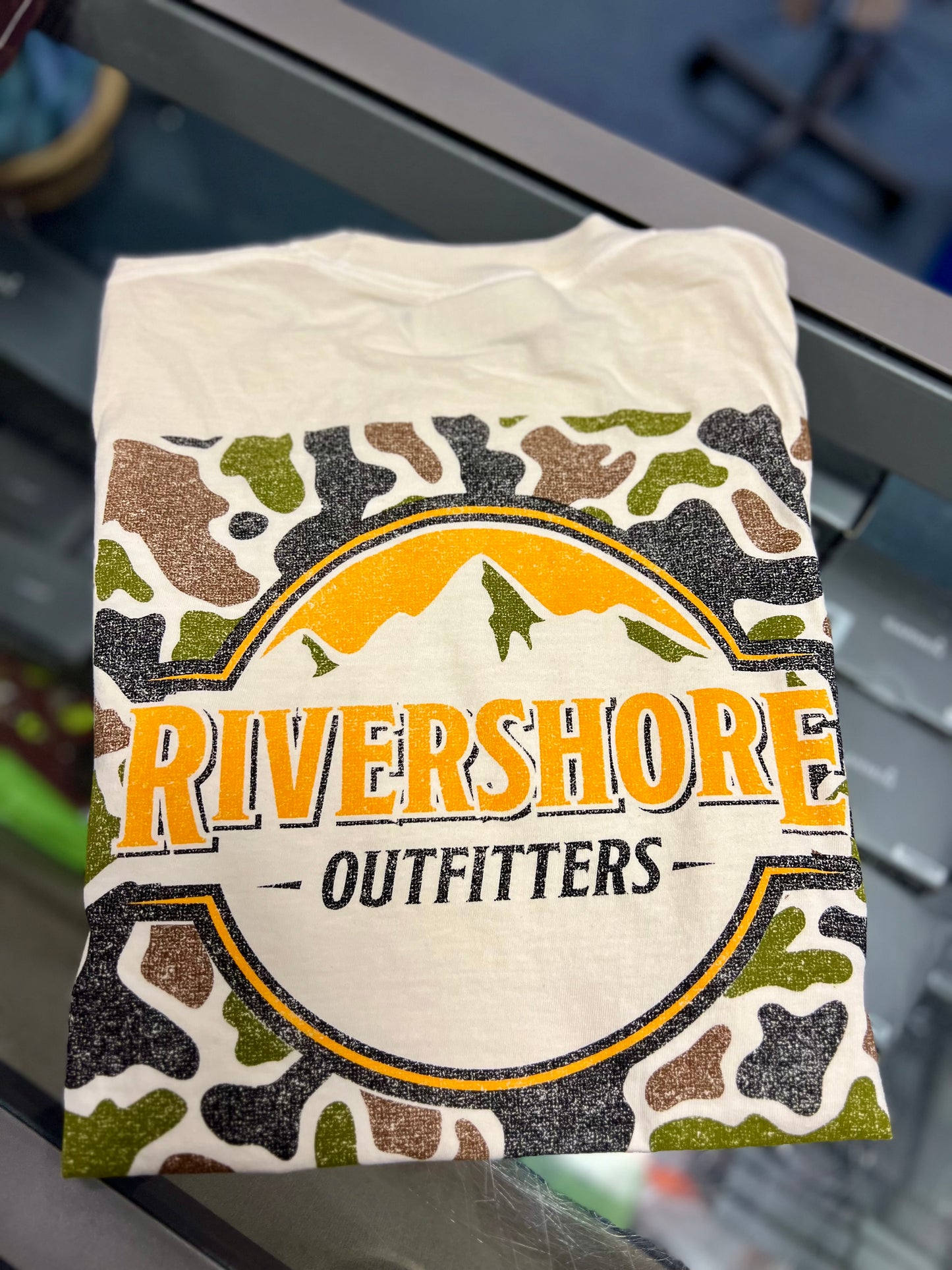 RSO Camo Mountains Short Sleeve, Ivory