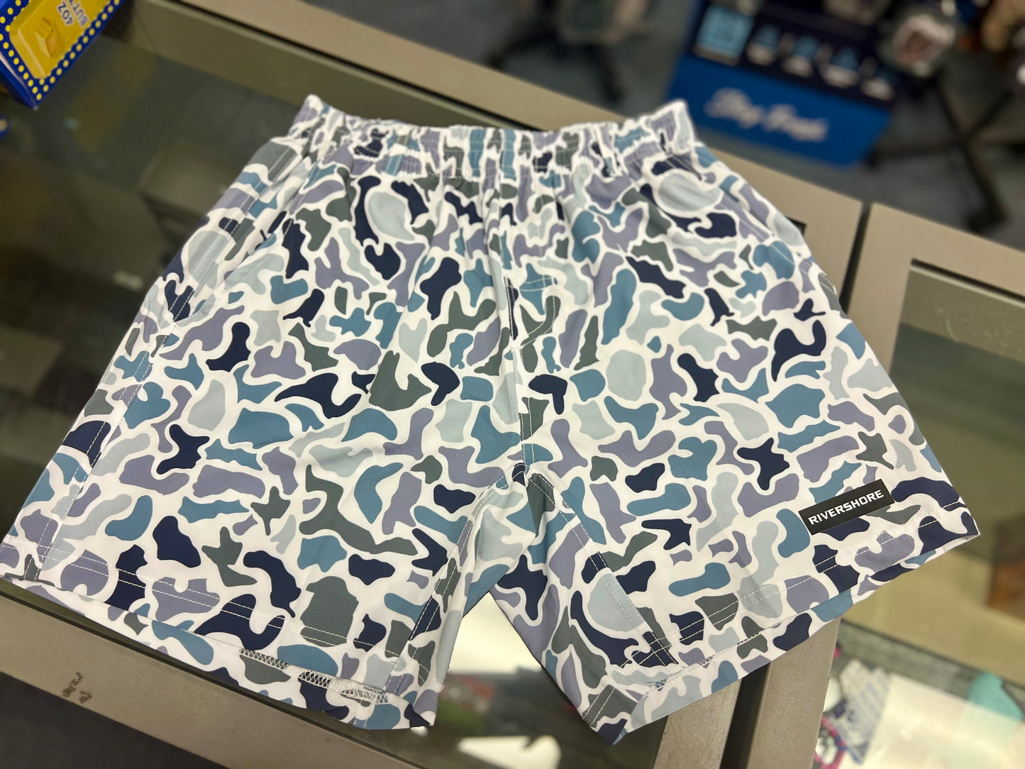 RSO Men's Shorts, Blue Camo