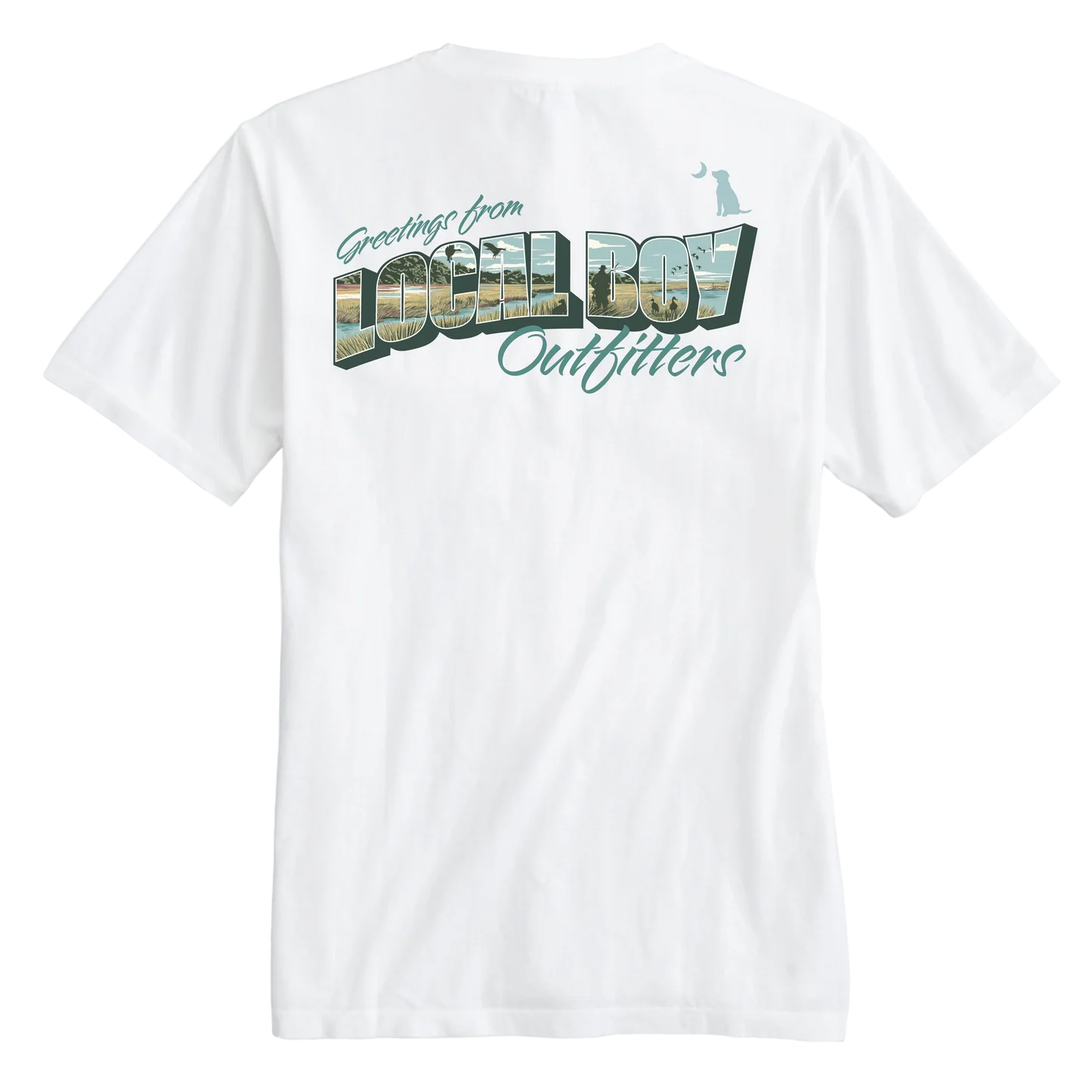 Postcard Short Sleeve Tee, White