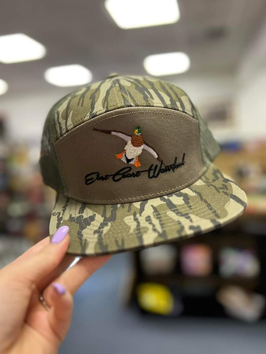 ECW 7 Panel Embroidered Mallard Logo, Bottomland