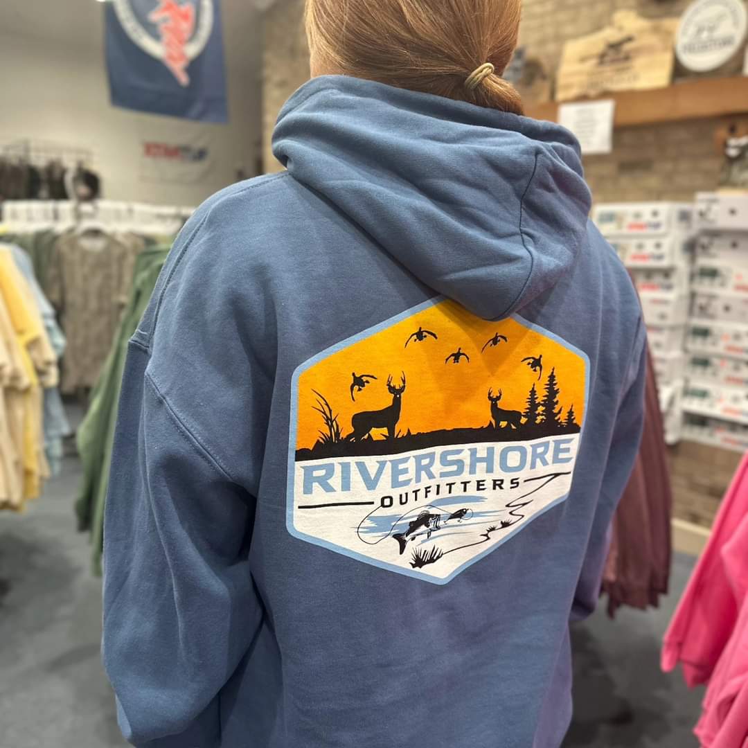 RSO Logo Hooded Sweatshirt, Indigo Blue