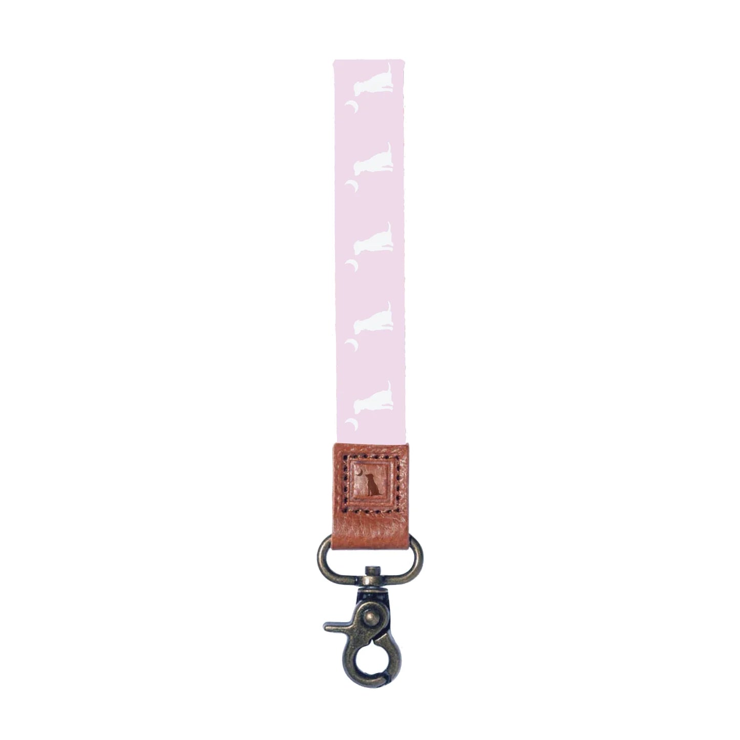 Local Girl Wrist Lanyard, Pink Dog & Moon