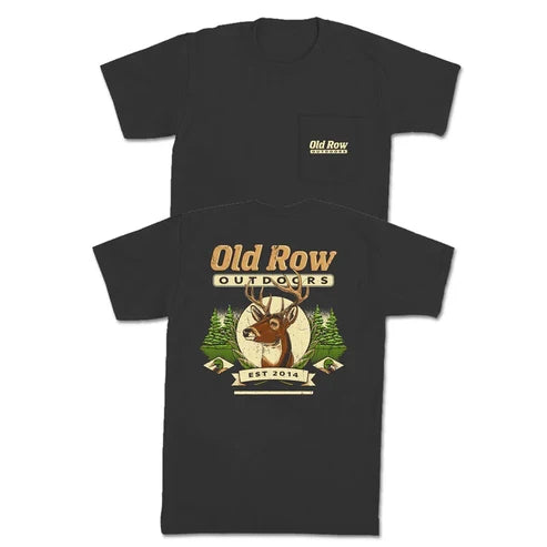 Outdoors Deer Pocket Tee, Pepper