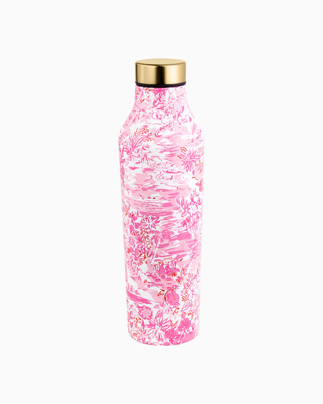 Stainless Water Bottle, Seaside Scene