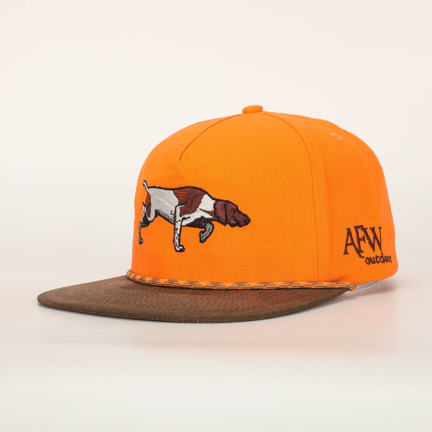 AFW Blaze Orange and Brown Ripstop Pointer Trucker