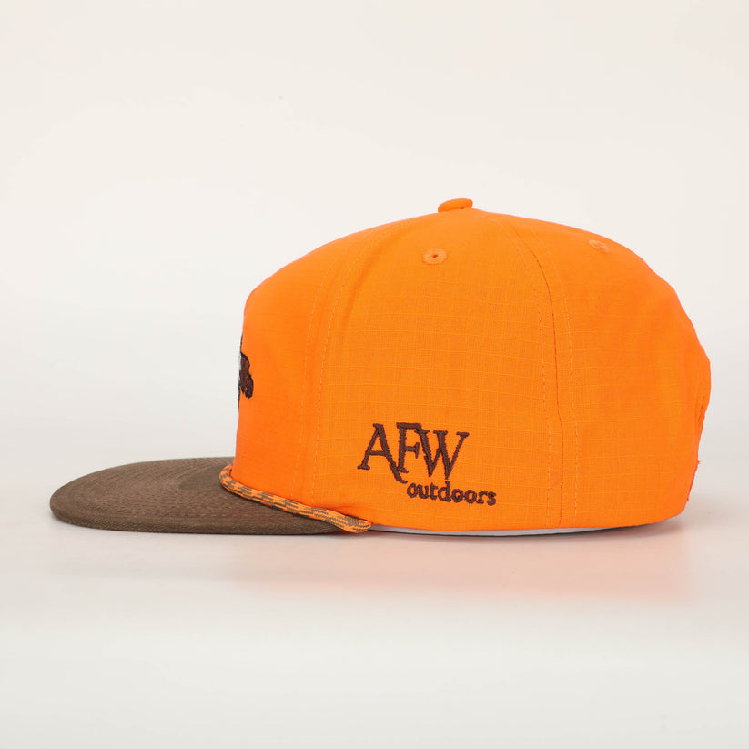 AFW Blaze Orange and Brown Ripstop Pointer Trucker