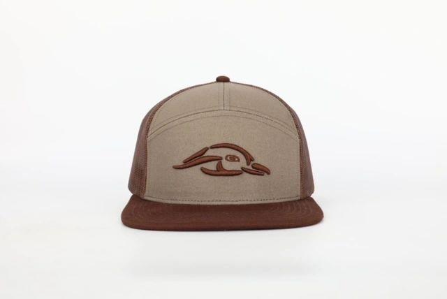 AFW 3D Puff 7 Panel Trucker, Khaki/Rust