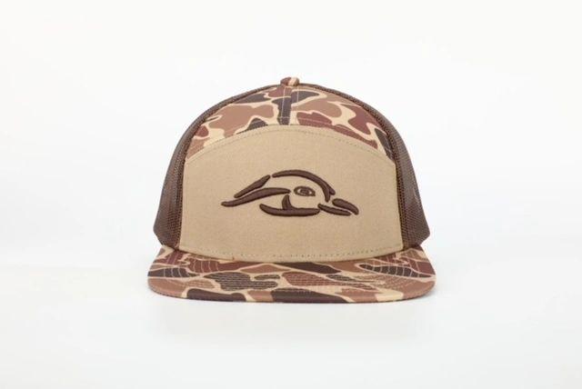 AFW 7 Panel Brown Old School 3D Puff Cap