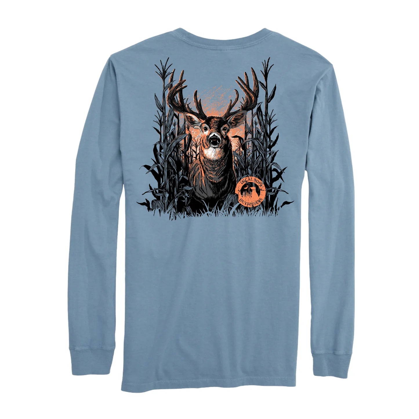 Youth Buck Maze Long Sleeve, Slate