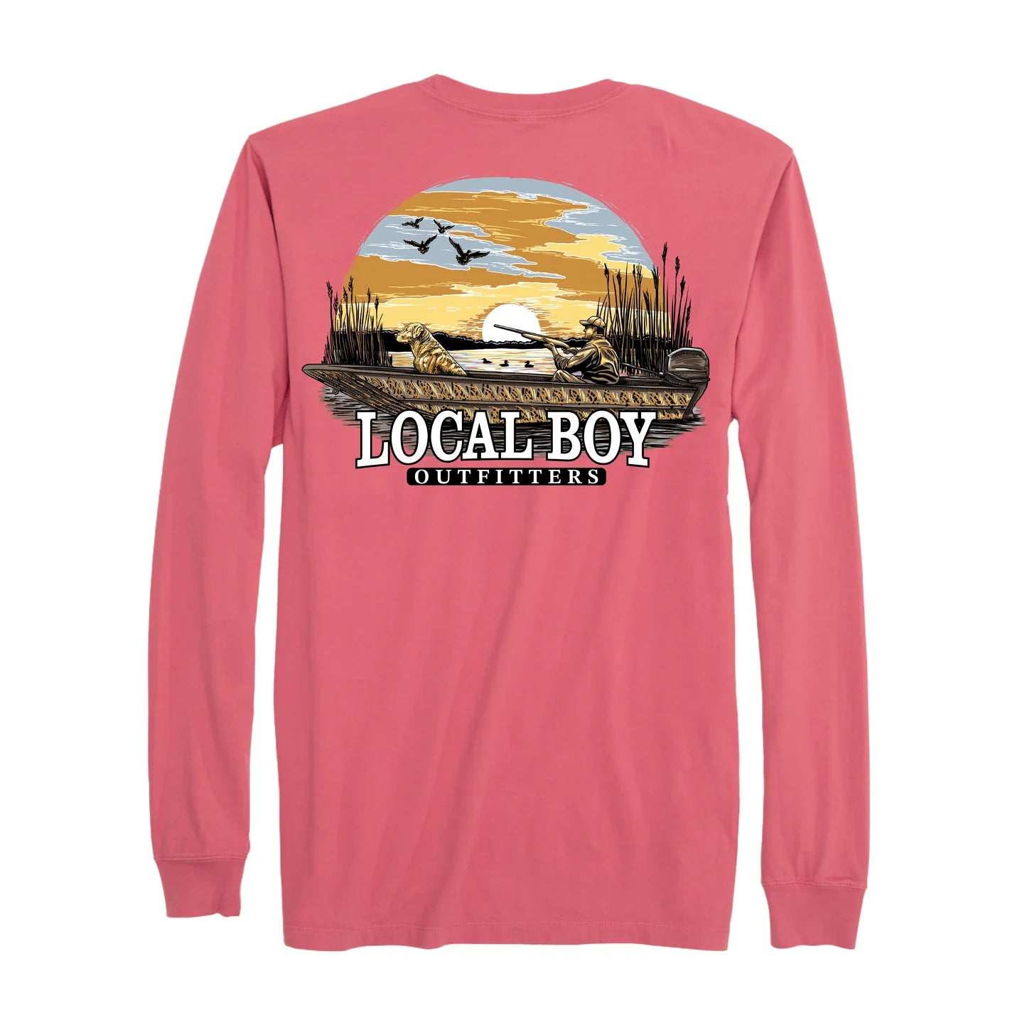 Sunset Hunt Long Sleeve T-Shirt, Brick