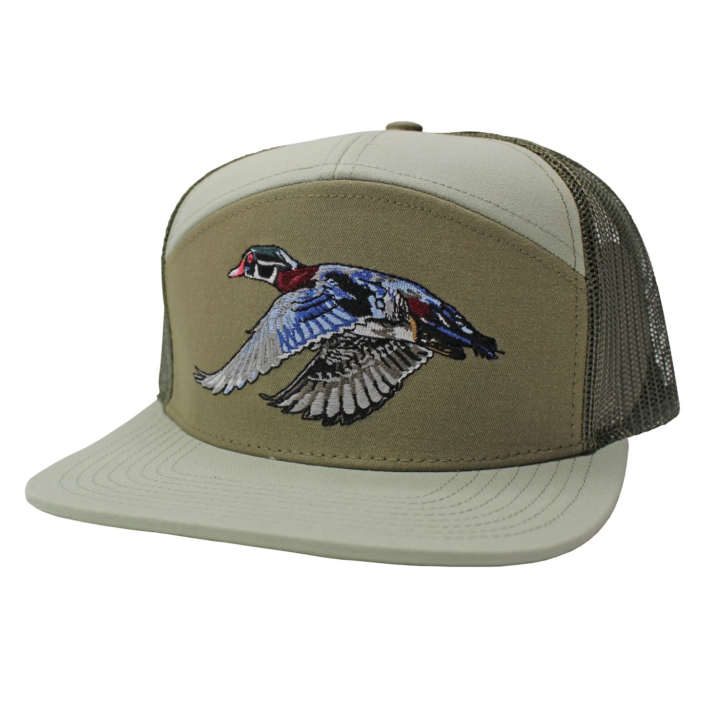 Swamp Duck 7 Panel Hat, Light Sage/Sage