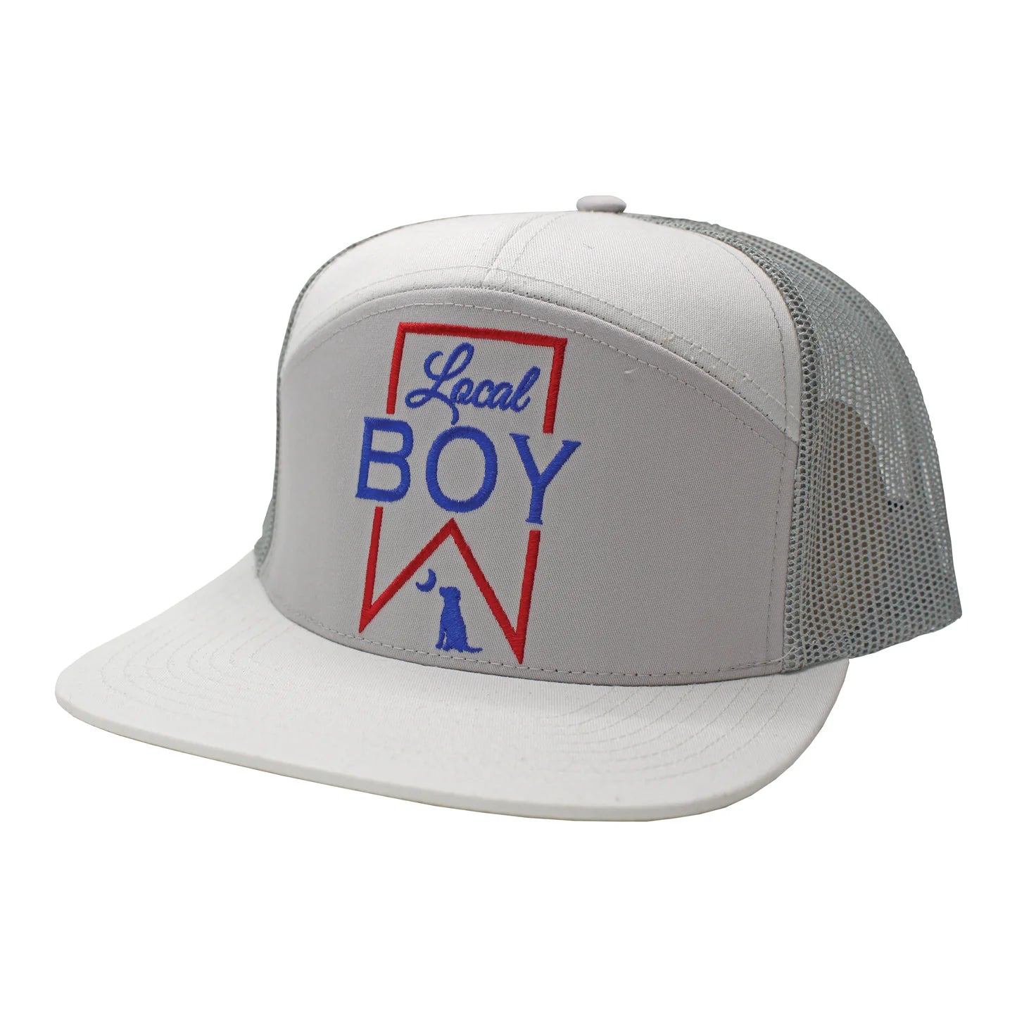 Ultra Local 7 Panel Hat, White/Fog