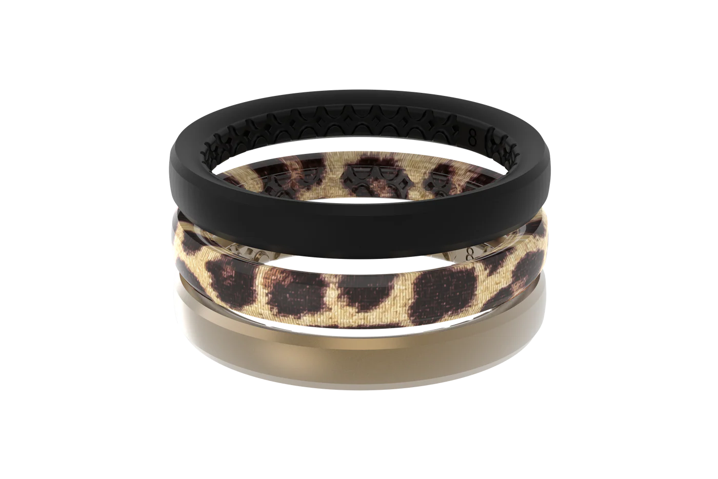 Women's Groove Life Stackable Ring, Leopard