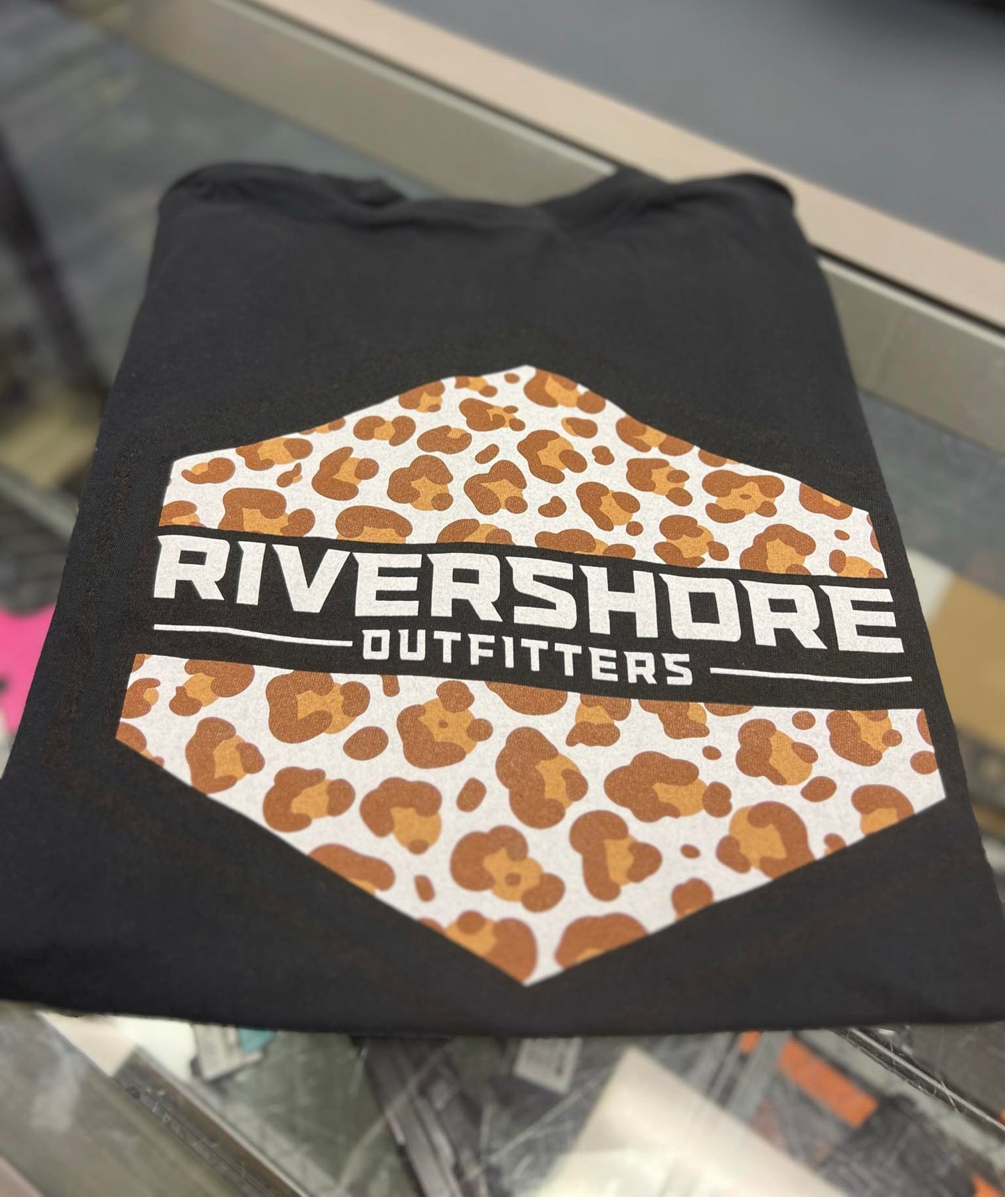 RSO Leopard Logo Short Sleeve, Black