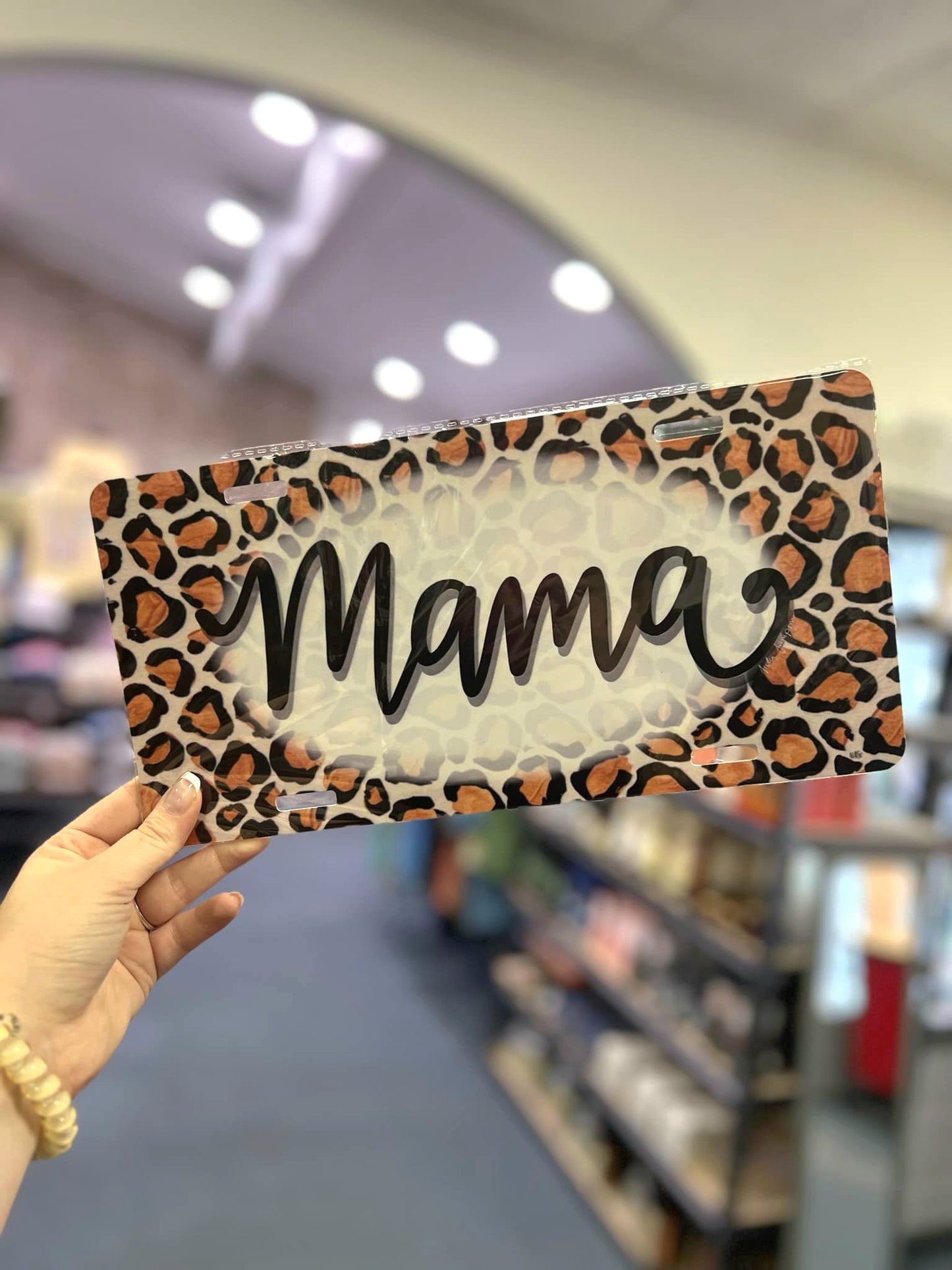 Mama Leopard License Plate