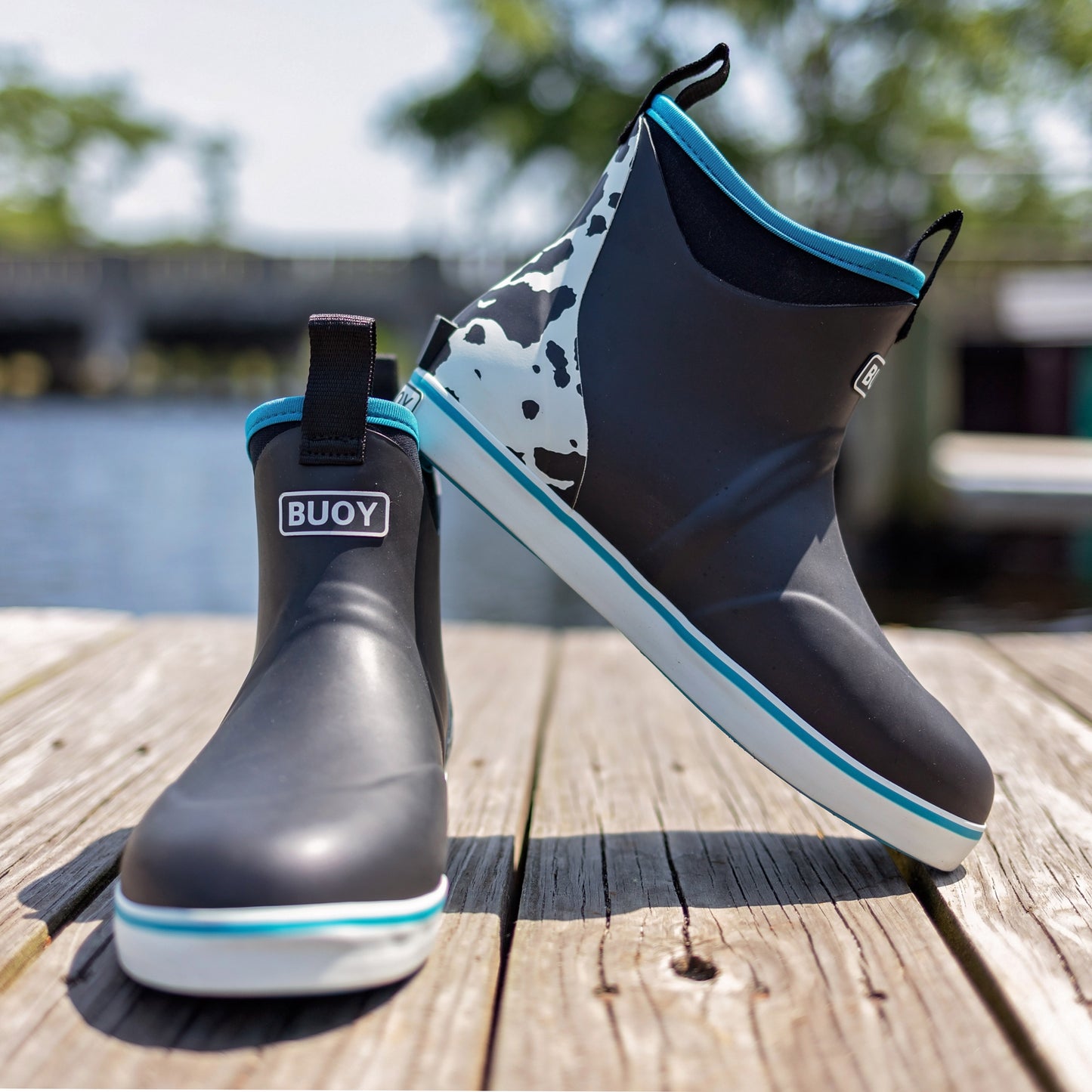 Women's Black/Cow Buoy Boots