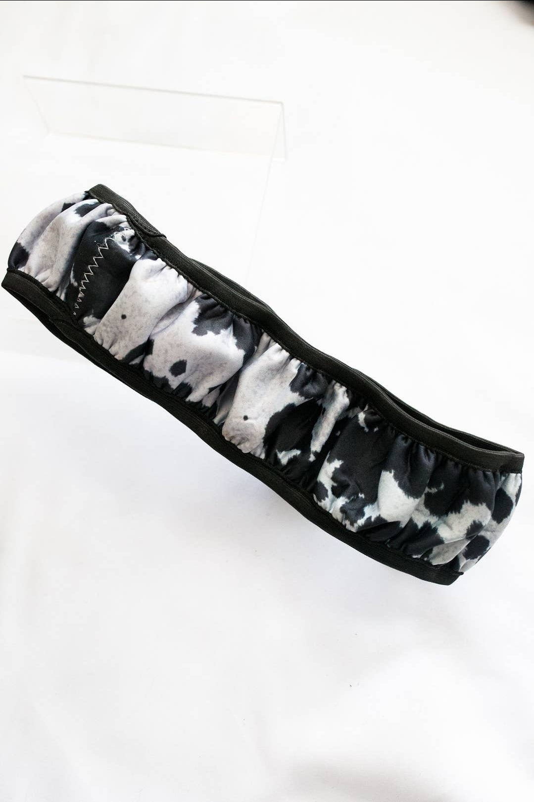 Steering Wheel Cover, Black Cow