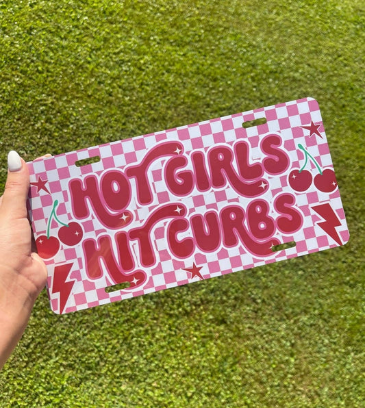 Hot Girls Hit Curbs License Plate