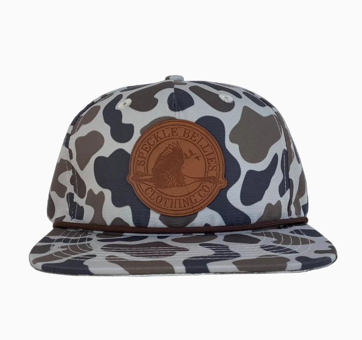 Circle Logo Large Leather Patch Rope Cap, Slough