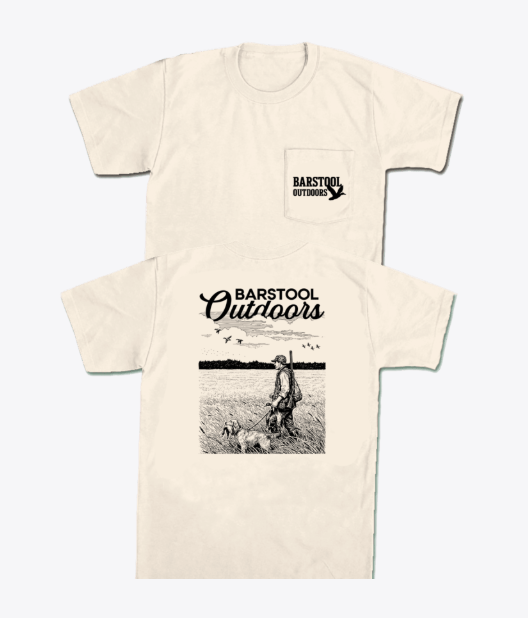 Barstool Outdoors Duck Hunt II Pocket Tee, Ivory