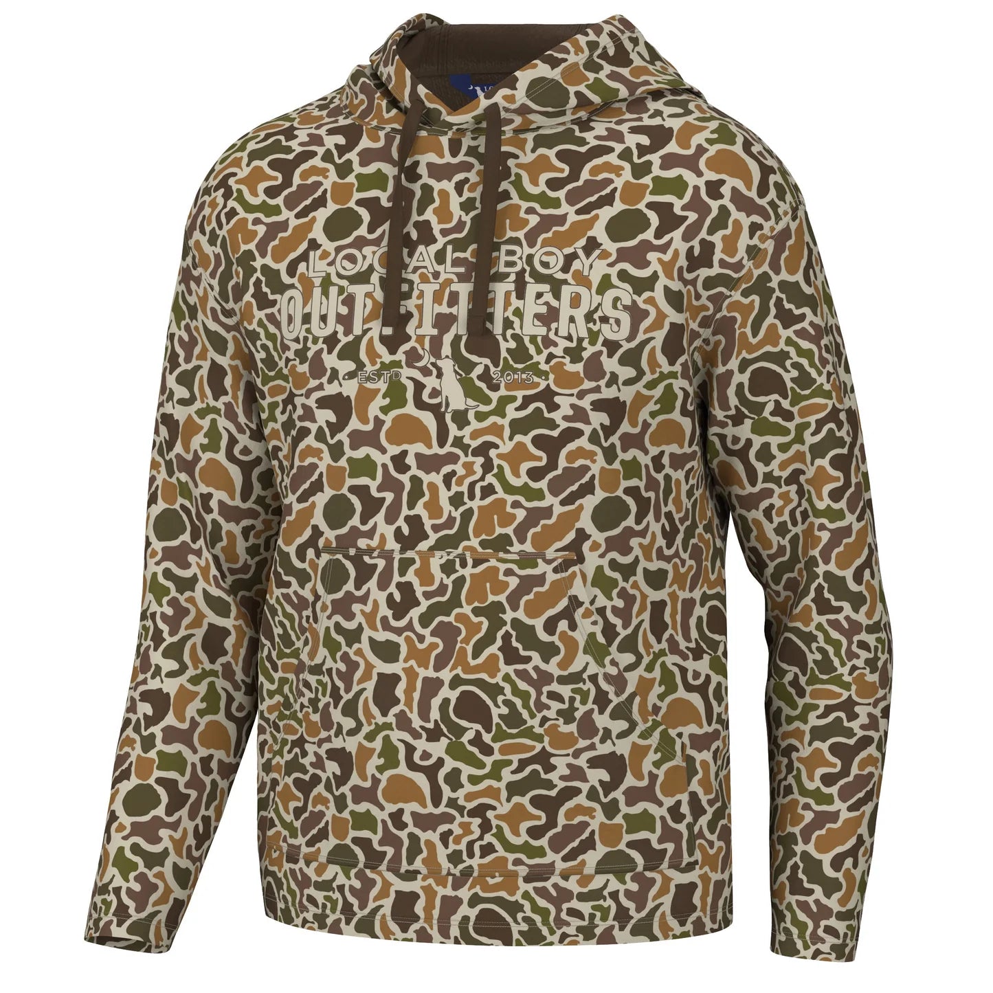 Youth Poly Fleece Printed Hoodie, Localflage Vintage