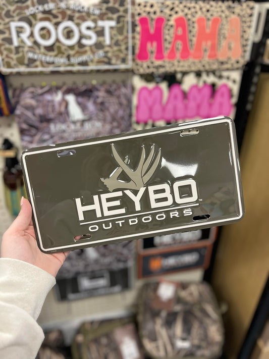Heybo Antler License Plate