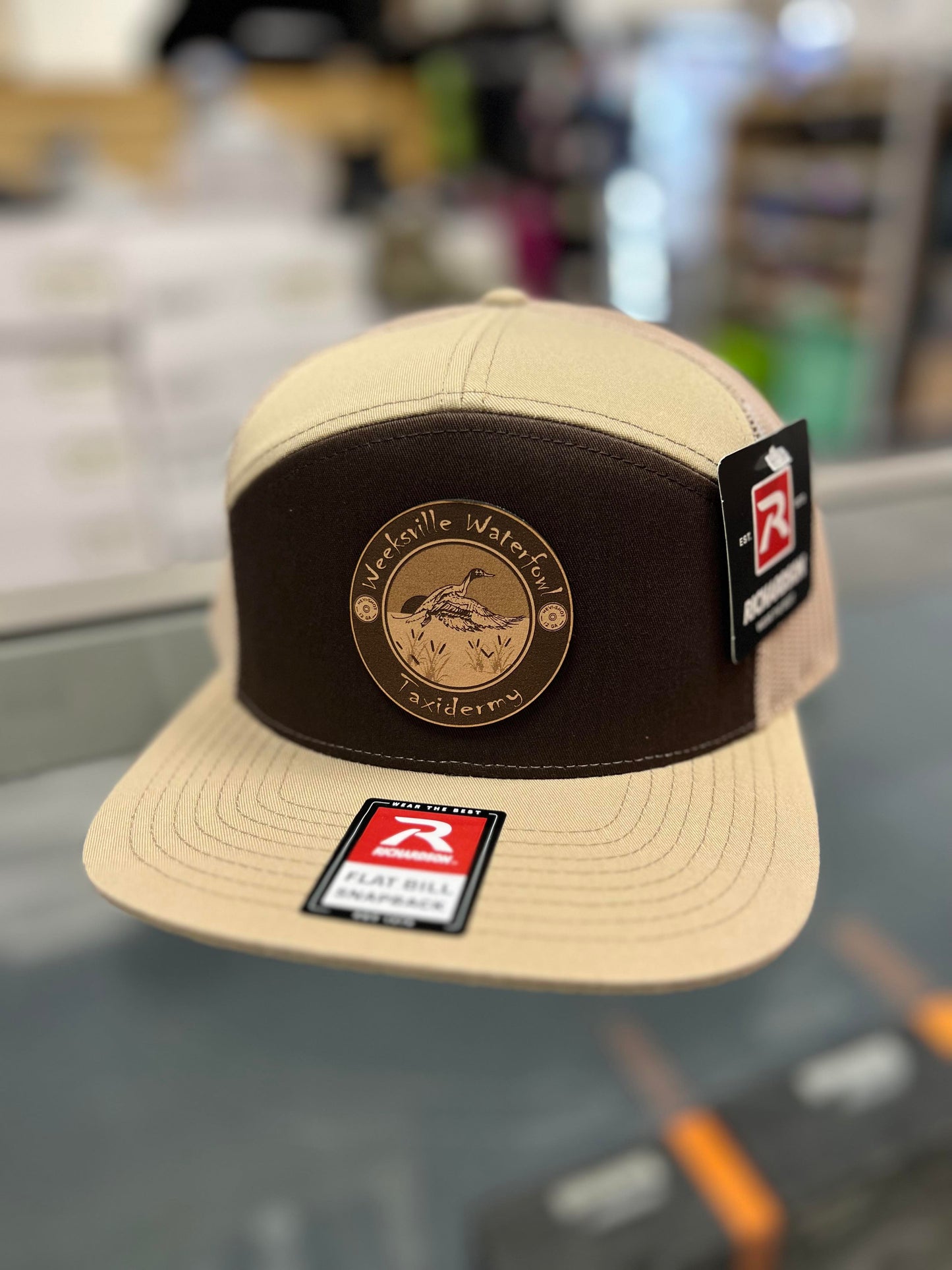 Weeksville Waterfowl Patch Snapback (Khaki/Brown)