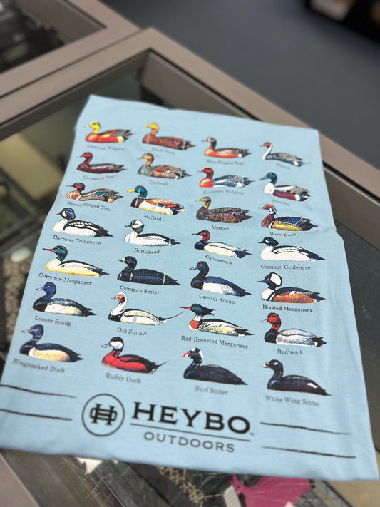 Heybo Duck Chart Short Sleeve, Light Baltic