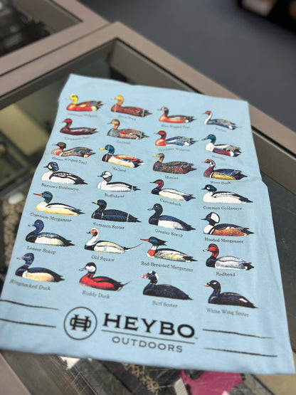 Heybo Duck Chart Short Sleeve, Light Baltic