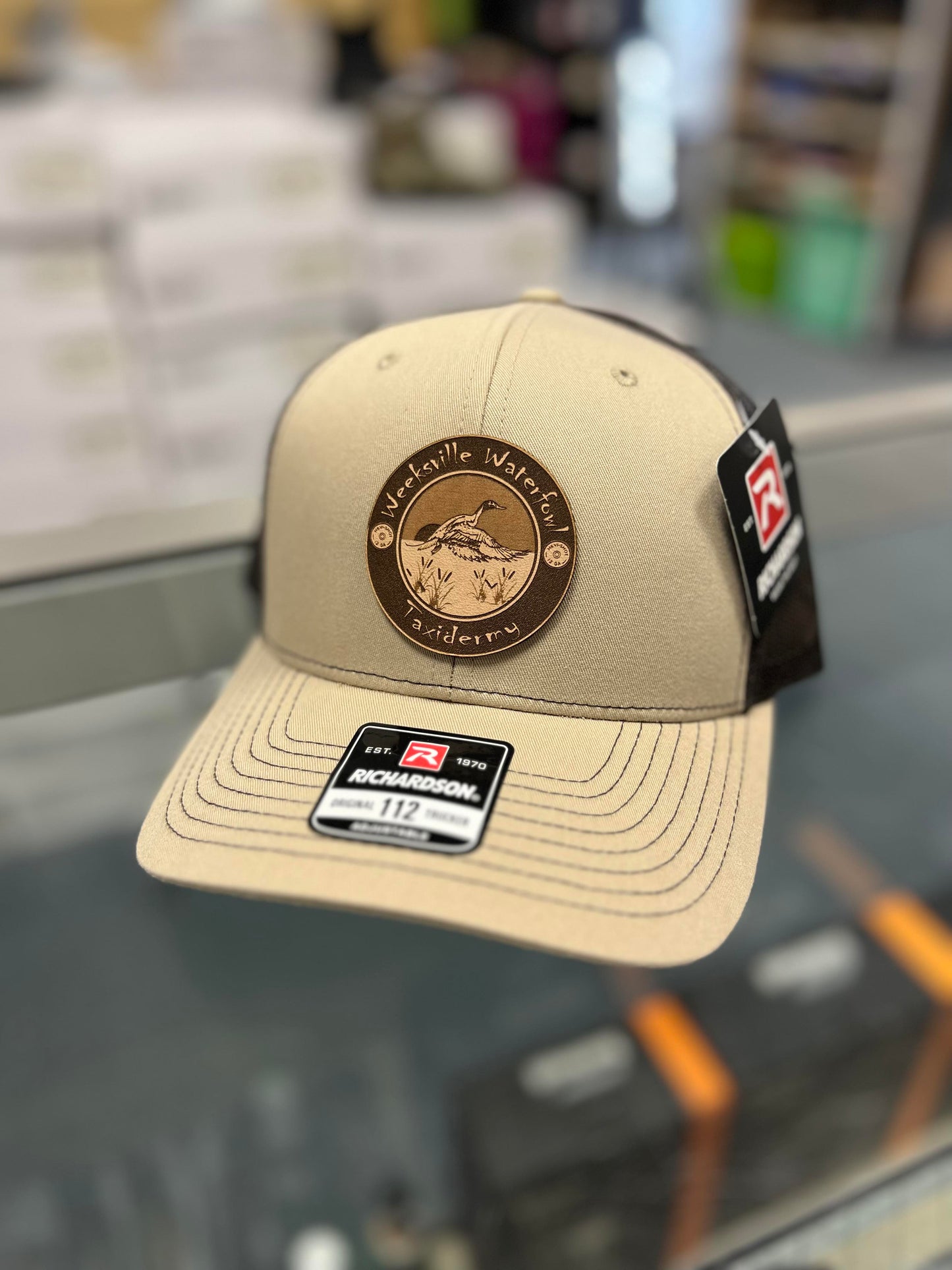 Weeksville Waterfowl Patch Hat (Khaki/Brown)