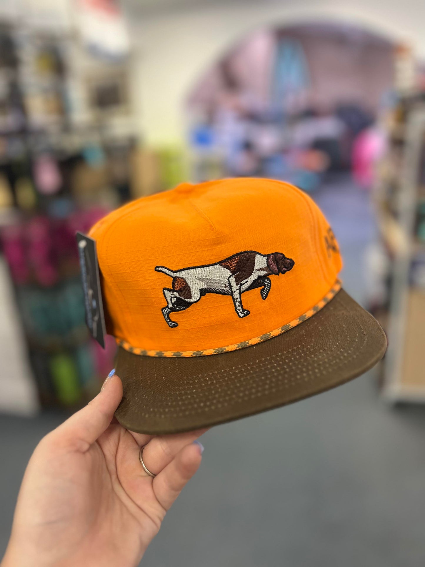 AFW Blaze Orange and Brown Ripstop Pointer Trucker