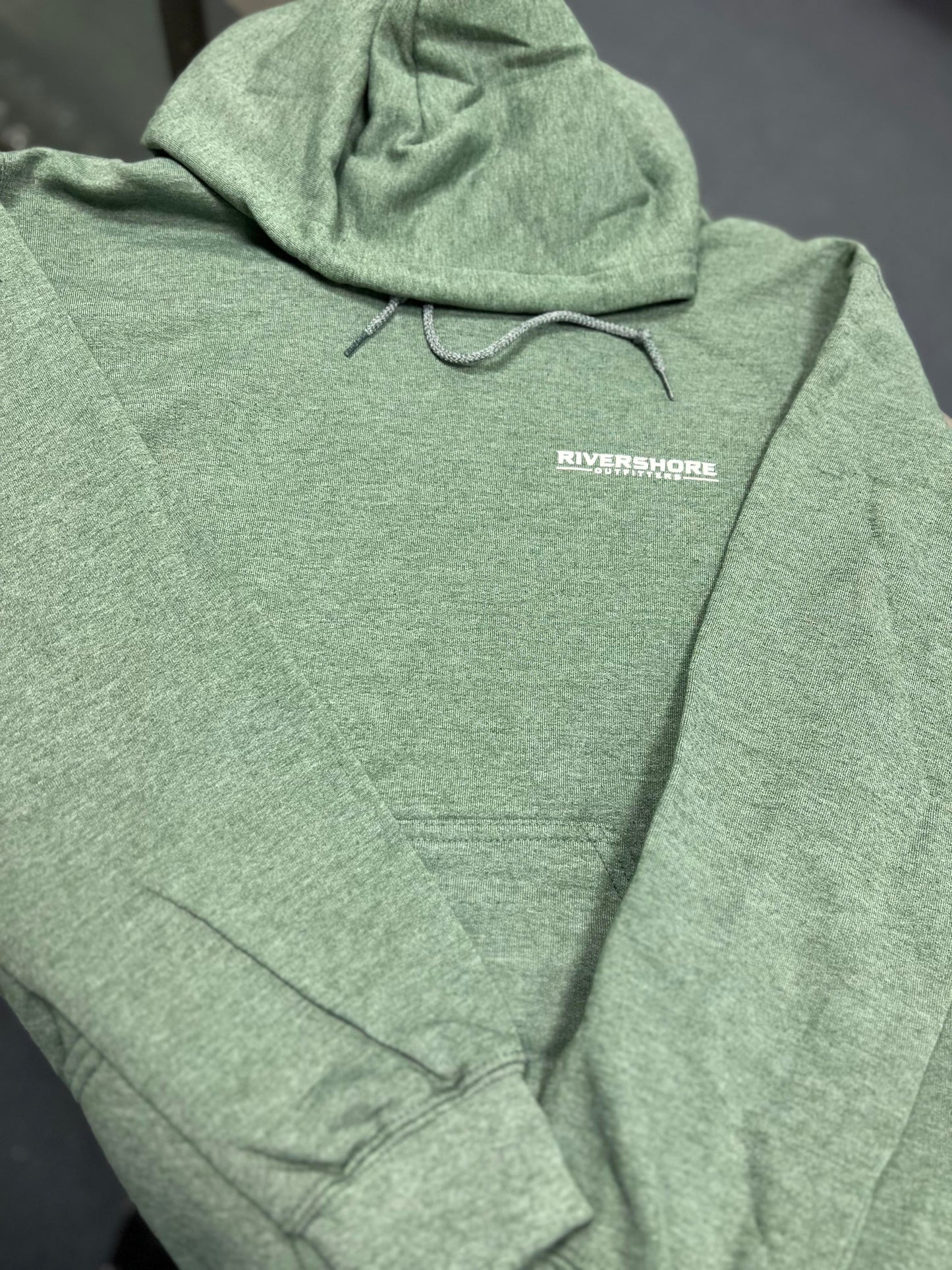 RSO Logo Hooded Sweatshirt, Heather Green