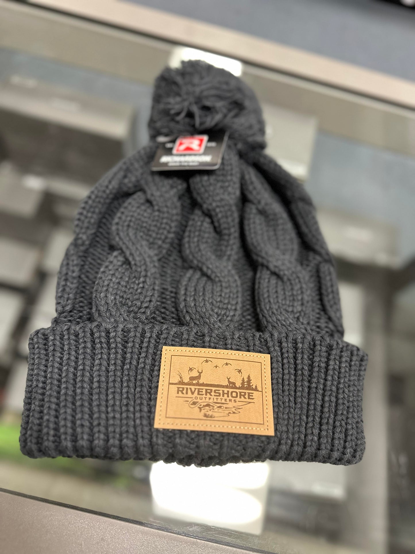 RSO Leather Patch Twist Knit