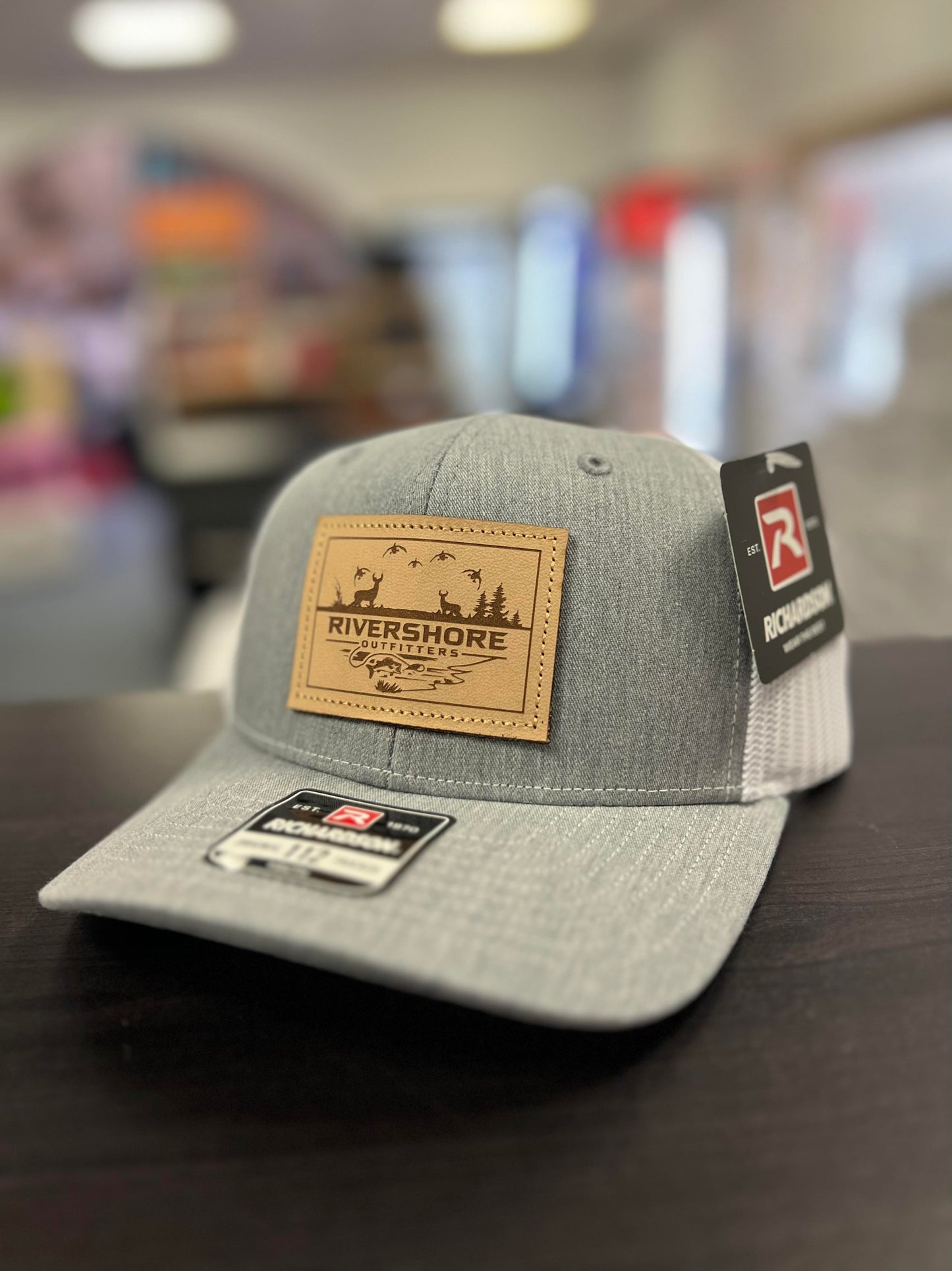 Youth RSO Leather Patch Hat (Heather Grey/White)