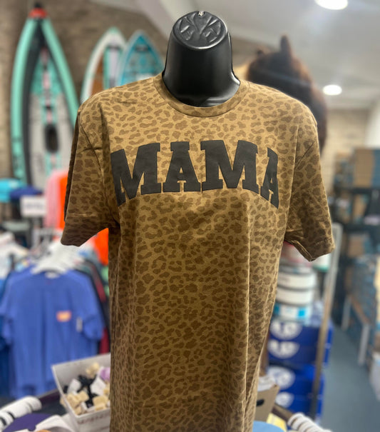 Mama Leopard Puff Tee