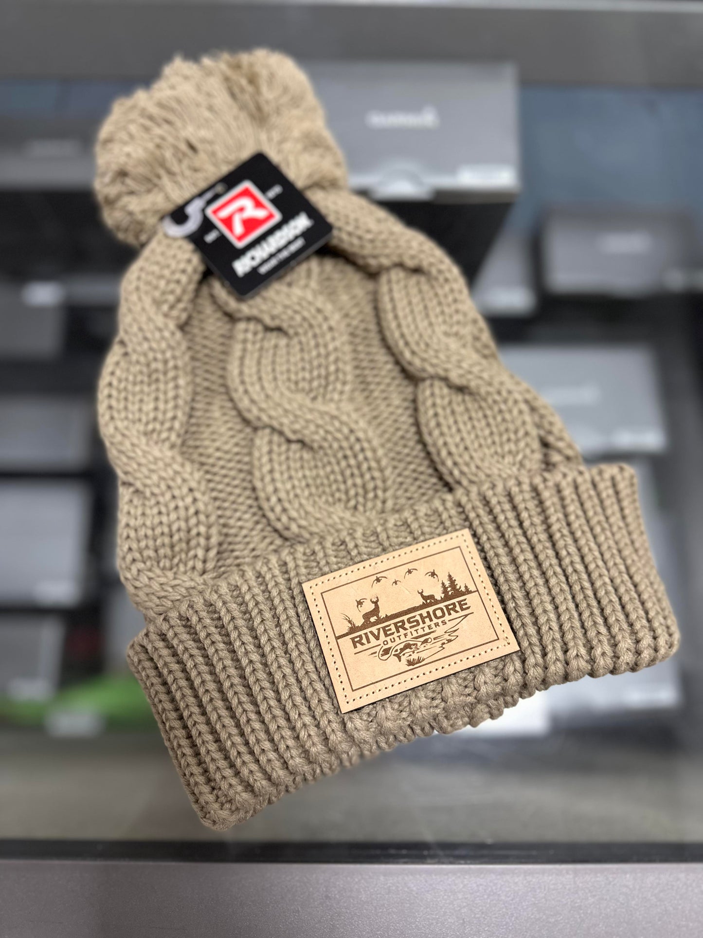 RSO Leather Patch Twist Knit