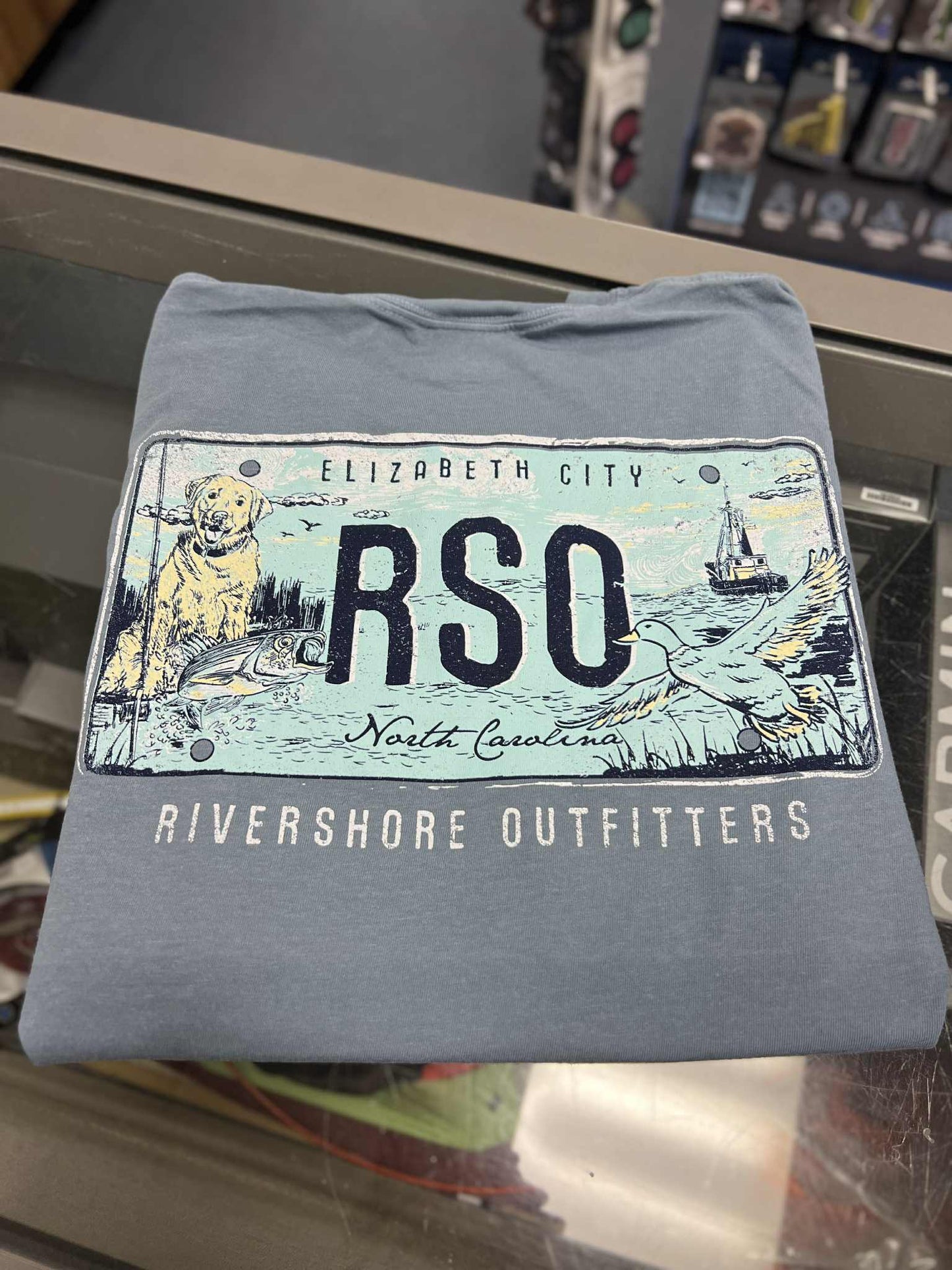 RSO License Plate Short Sleeve, Ice Blue