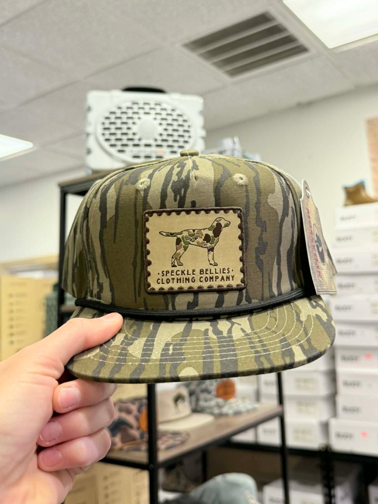 Youth Camo Dog Patch Cap, Bottomland Rope