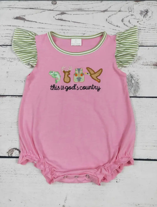 Baby Girl Hunting Appliqué