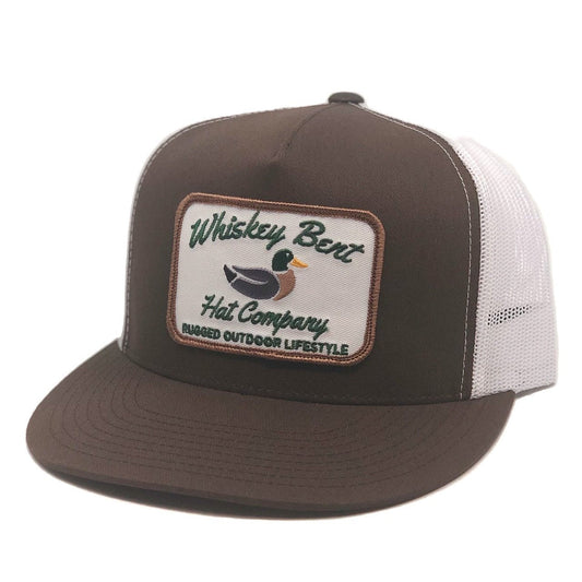 Whiskey Bent Hat Co, Green Head Brown 5 Panel