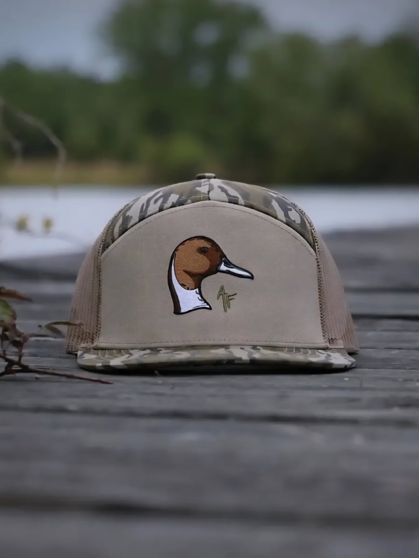 American Fetcher, 7 Panel Pintail Duck Head Hat, Tree Stand