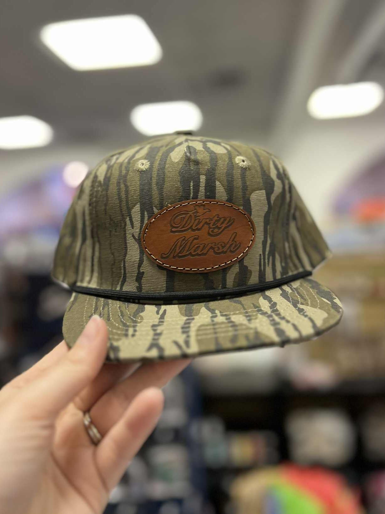 Youth Classic Leather Patch Rope Hat, Bottomland