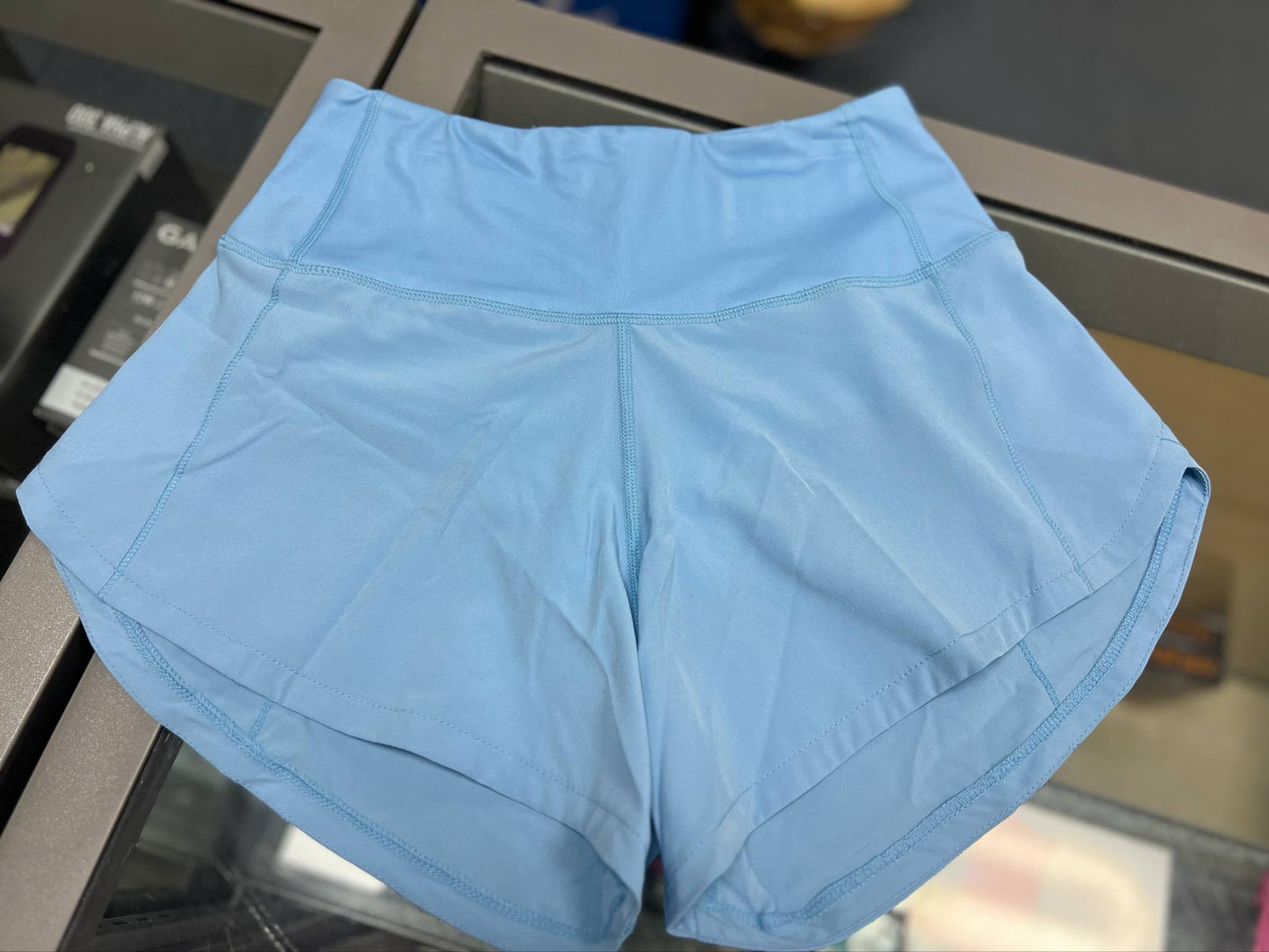 Buoy Women's Athletic Shorts, Light Blue